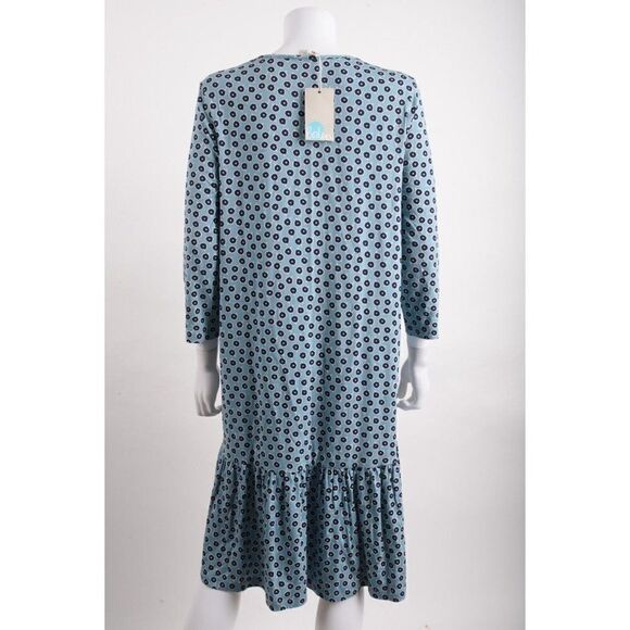 Boden Womens Jersey Selena Dress UK 12L US 8L Tall Blue Floral Daisy J0248 NWT - Picture 5 of 6